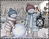 Winter Snowman Couple