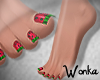 W°Doll Feet~Watermelon