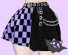 ☽ Grunge Skirt Purple