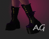 Witch Purple-Black Boots