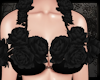 + Flower Bra - ebony