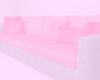 Pink White Corner Couch