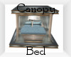 Ella Canopy Bed Blue