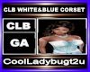 CLB WHITE&BLUE CORSET