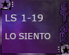 LO SIENTO SPANISH