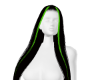 black and green hair