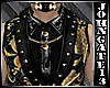 Steampunk Blk Gold Vest