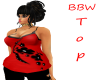 BBW Red Asian Top