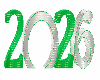 Green/Silver 2026 Sign
