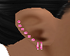 ~P~Rose Zircon Ear Set