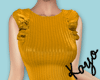 0123 Orange Ruffle Dress