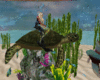 Mermaid Swimming Turtle
