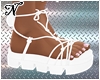 Platform Sandals White