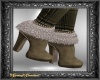 Taupe Fur Boots