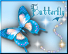 Sparkles Butterfly Blue