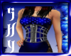 Chained Corset Blue