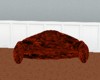 elegant red couch (6ps)