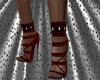 dark red classy heels