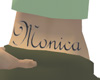 Monica tatoo under back