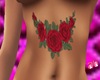 Underboob Roses Tattoo