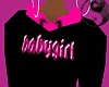 *babygirl/hot pink&black