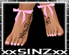 X Ivy Pink Bow Feet