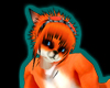 Orange fox sticker