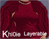 K xmas red fur layerable
