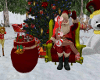 Animated Santa & Chair
