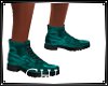 Teal Hearts Boots