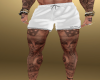 white short with tattoo