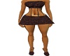 brown snake skin outfit
