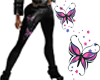 zipped butterfly pants