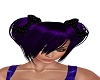 purple bow hair