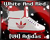 [VH]White And Red Adidas