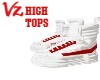 Sneakers High Top WhtRed