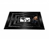 Blck rose rug