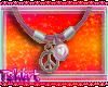 Peacelover pink necklace