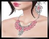 BB|Pink Dia Jewelry Set