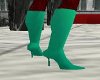 mint green boots