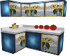 Kitchen Cabinet Blue