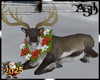 A3D*Xmas Reindeer Wreath