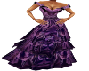 sexy long purple dress