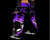 Purple skull pants F