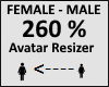 Avatar scaler 260%