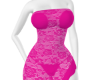 Pink Lace Long Dress