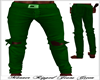 Male Ripped Jeans Green