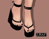 Black Spring Sandals