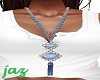 J* Light Blue Necklace