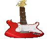 Deep red guitar